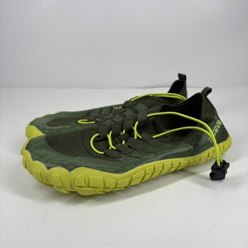 NORTIV 8 Big Kids Youth Size 5 Army Green Barefoot‎ Quick-Dry Water Aqua Shoes